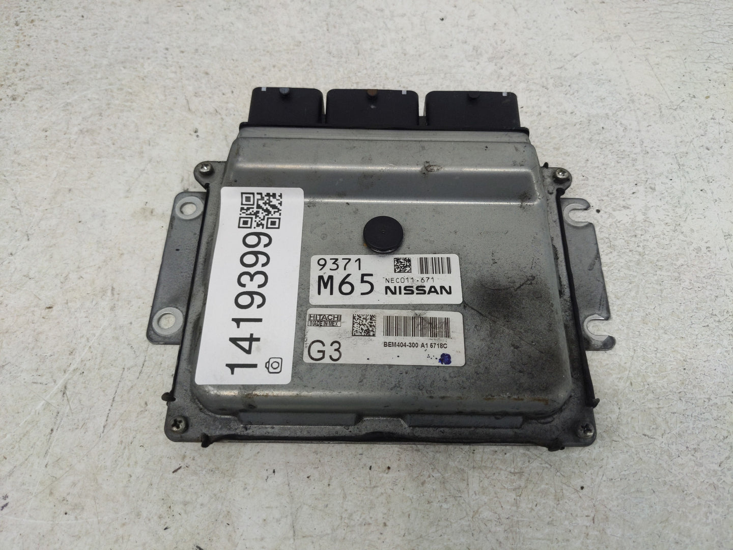 2013-2015 Nissan Sentra PCM Engine Control Computer ECU ECM PCU OEM P/N:NEC011-671 Fits Fits 2013 2014 2015 OEM Used Auto Pa