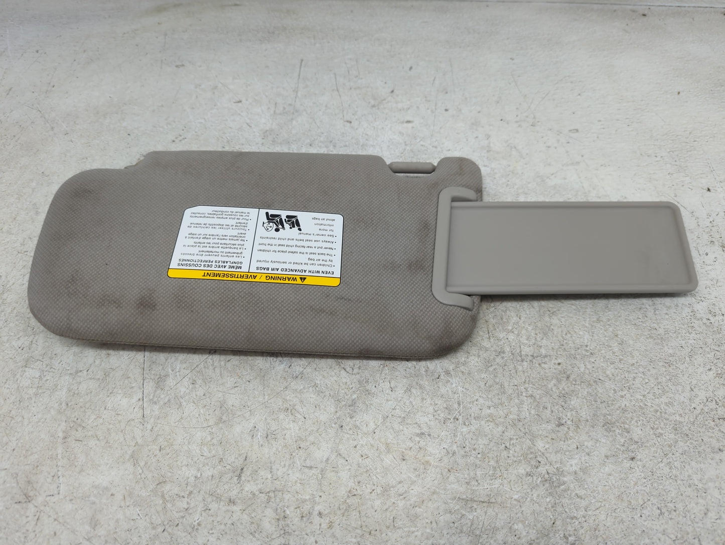 2013-2019 Nissan Sentra Sun Visor Shade Replacement Passenger Right Mirror Fits Fits 2012 2013 2014 2015 2016 2017 2018 2019