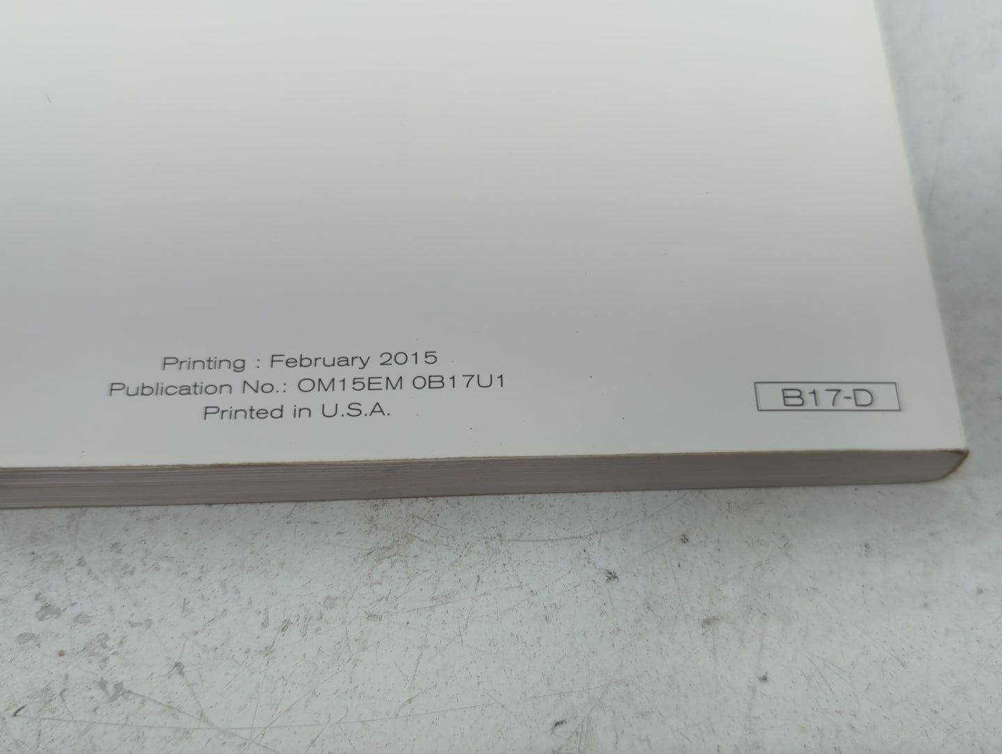 2015 Nissan Sentra Owners Manual Book Guide OEM Used Auto Parts - Oemusedautoparts1.com
