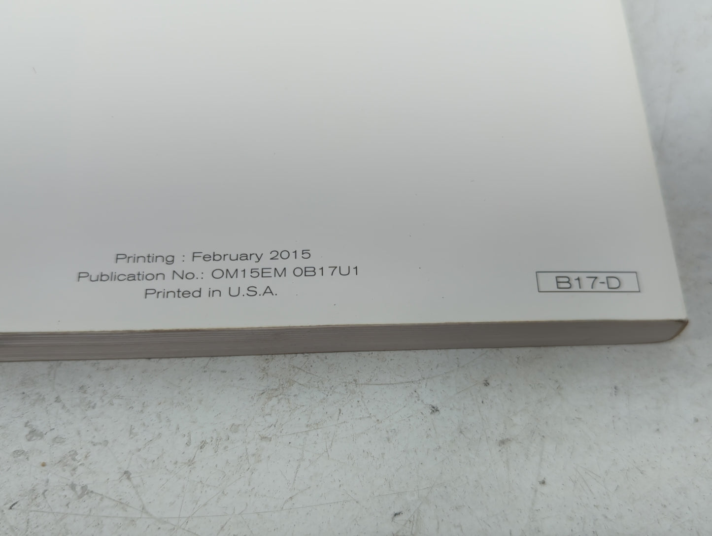 2015 Nissan Sentra Owners Manual Book Guide OEM Used Auto Parts - Oemusedautoparts1.com