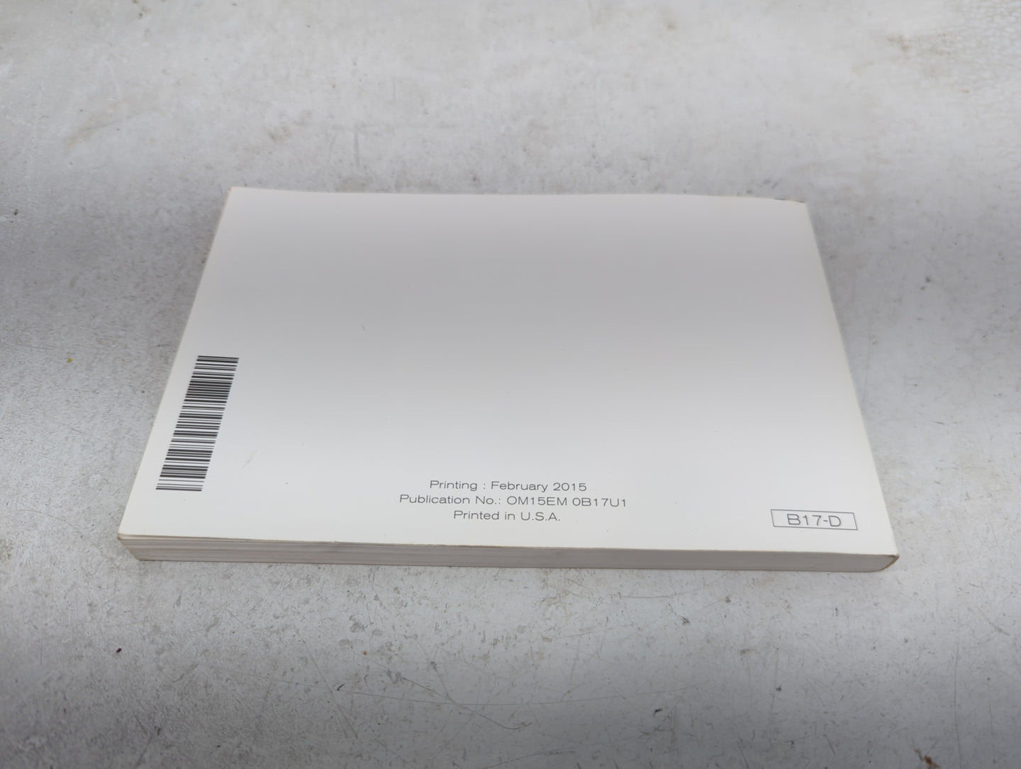 2015 Nissan Sentra Owners Manual Book Guide OEM Used Auto Parts - Oemusedautoparts1.com