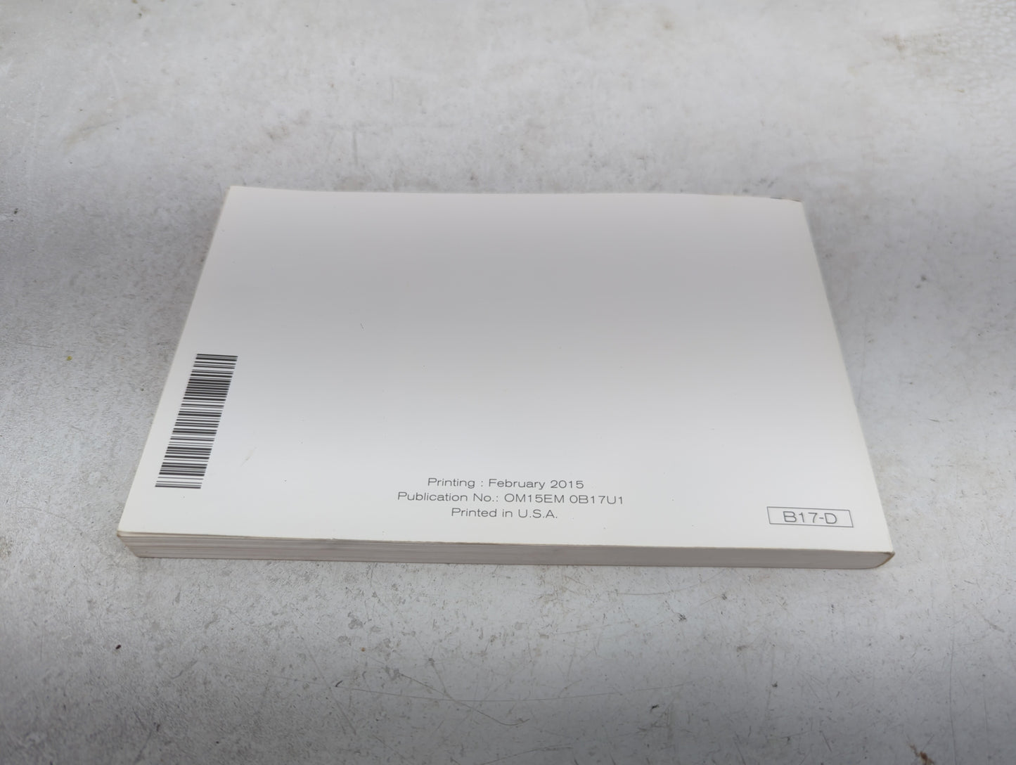 2015 Nissan Sentra Owners Manual Book Guide OEM Used Auto Parts - Oemusedautoparts1.com