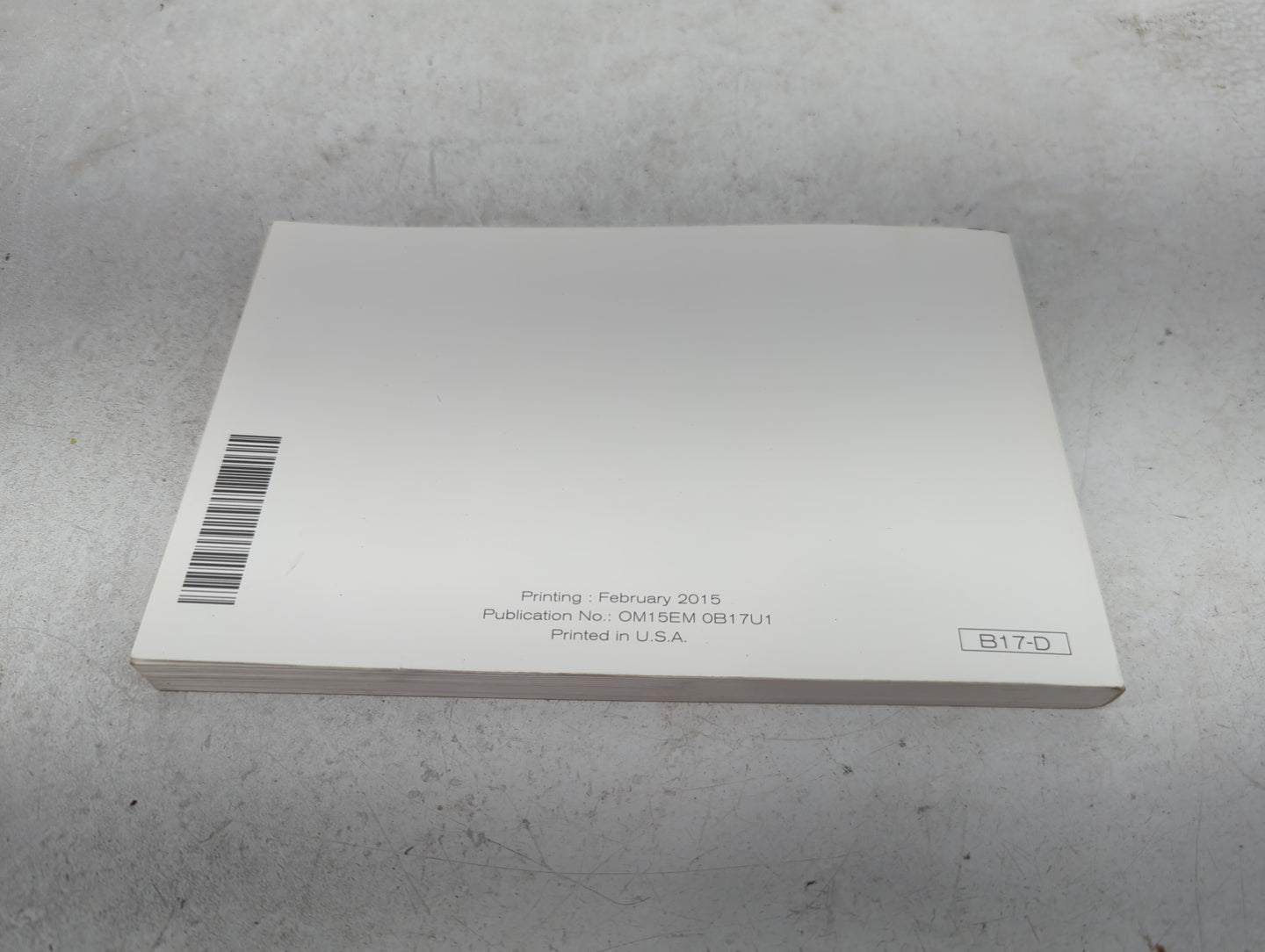 2015 Nissan Sentra Owners Manual Book Guide OEM Used Auto Parts - Oemusedautoparts1.com