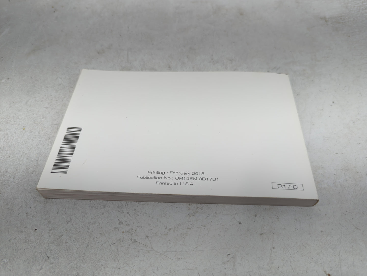 2015 Nissan Sentra Owners Manual Book Guide OEM Used Auto Parts - Oemusedautoparts1.com
