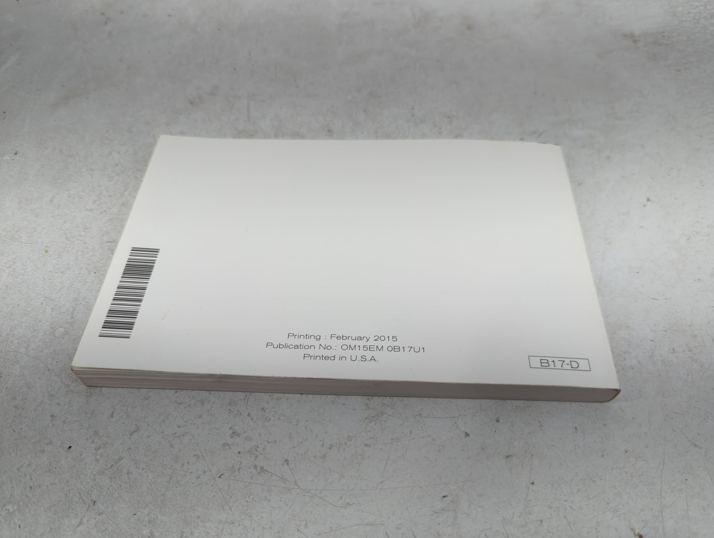 2015 Nissan Sentra Owners Manual Book Guide OEM Used Auto Parts - Oemusedautoparts1.com