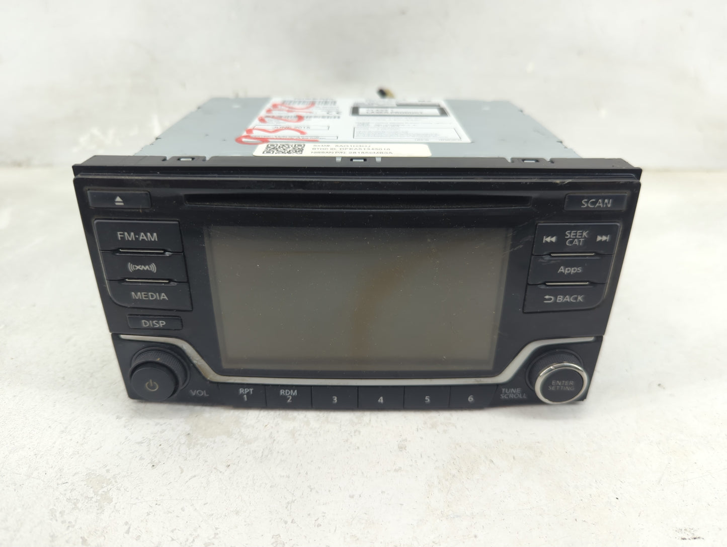 2015 Nissan Sentra Radio AM FM Cd Player Receiver Replacement P/N:28185 9MB0A Fits Fits 2016 OEM Used Auto Parts - Oemusedau