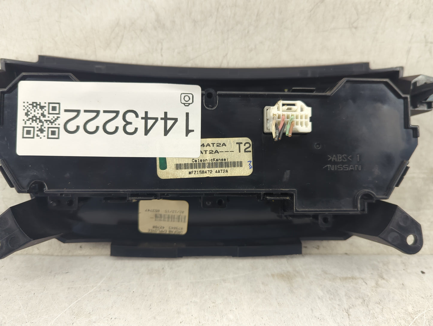 2015-2017 Nissan Sentra Climate Control Module Temperature AC/Heater Replacement P/N:FZ158472 4AT2A Fits Fits 2015 2016 2017