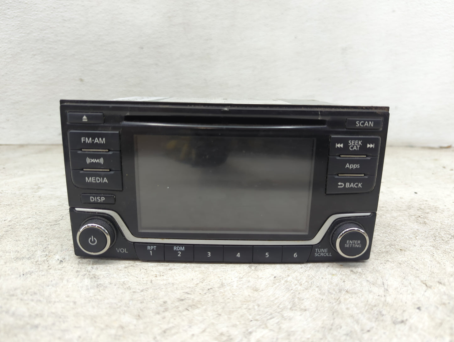2015 Nissan Sentra Radio AM FM Cd Player Receiver Replacement P/N:281859MB0A CQ-FN84E2GX Fits Fits 2016 OEM Used Auto Parts 