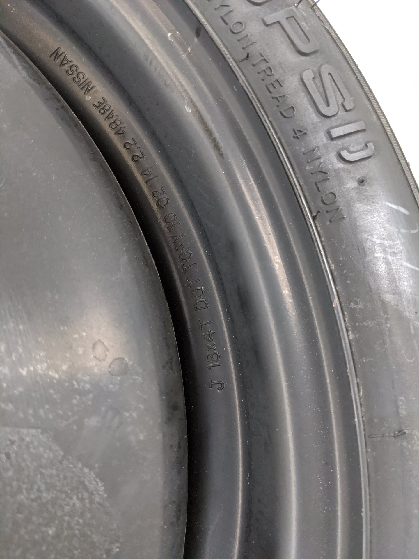 2013-2015 Nissan Sentra Spare Donut Tire Wheel Rim Oem 1455308 - Oemusedautoparts1.com