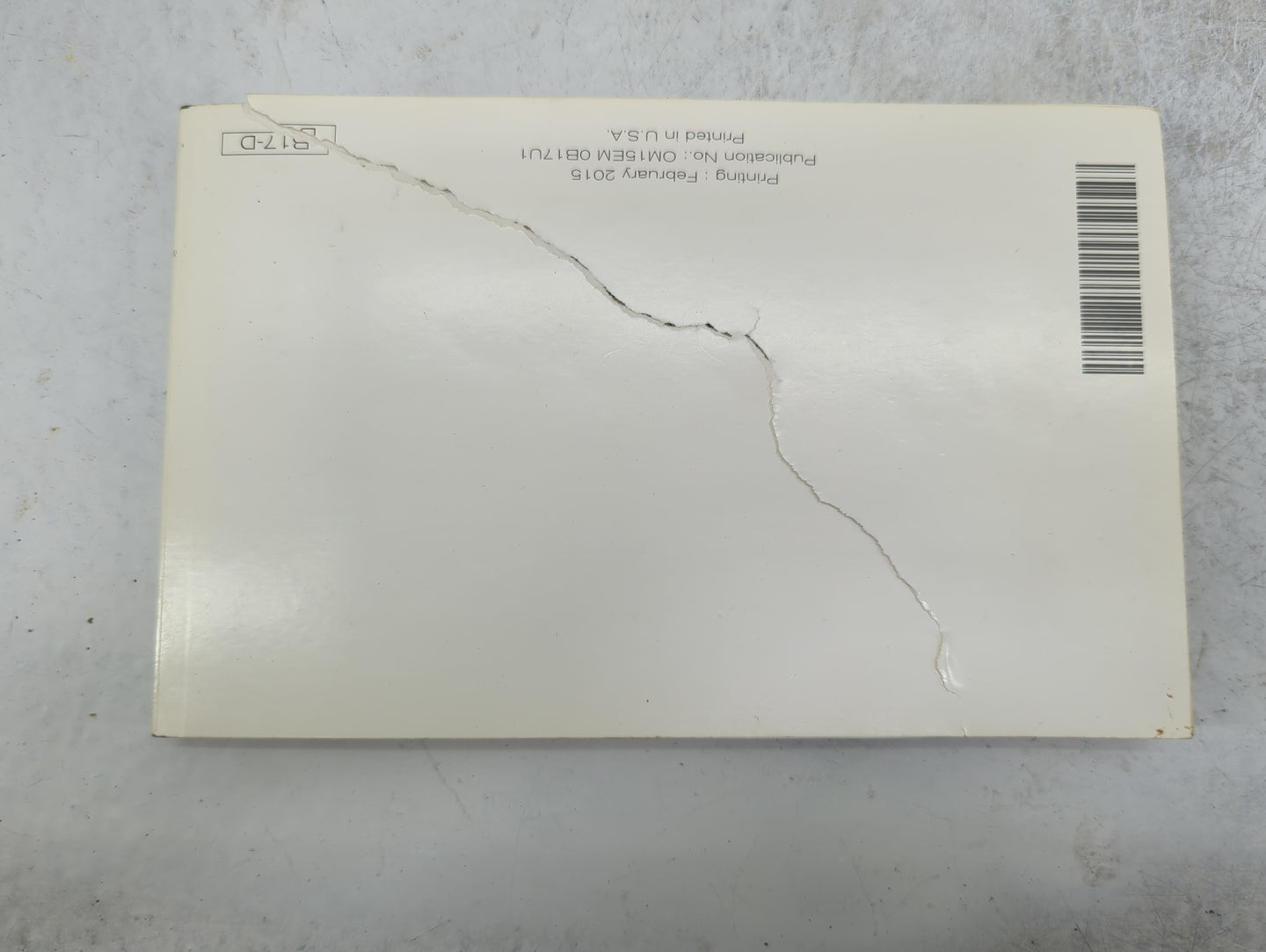 2015 Nissan Sentra Owners Manual Book Guide P/N:OM15EM 0B17U1 OEM Used Auto Parts - Oemusedautoparts1.com
