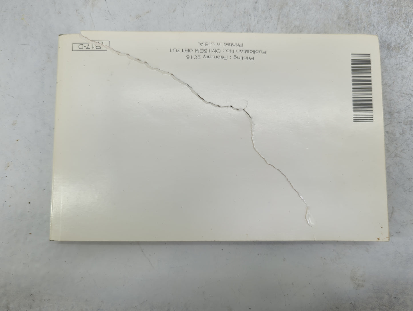 2015 Nissan Sentra Owners Manual Book Guide P/N:OM15EM 0B17U1 OEM Used Auto Parts - Oemusedautoparts1.com