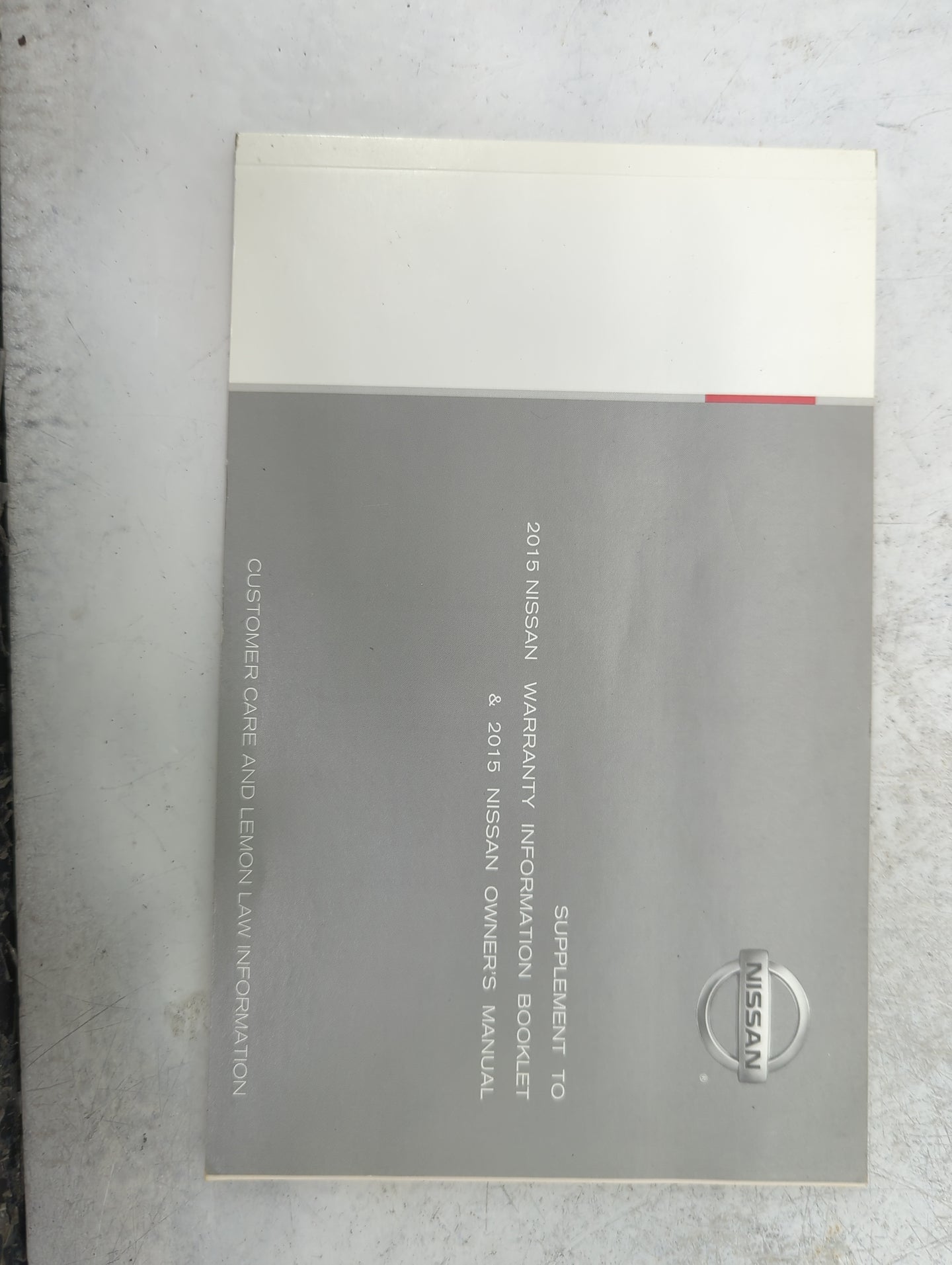 2015 Nissan Sentra Owners Manual Book Guide P/N:OM15EM 0B17U1 OEM Used Auto Parts - Oemusedautoparts1.com