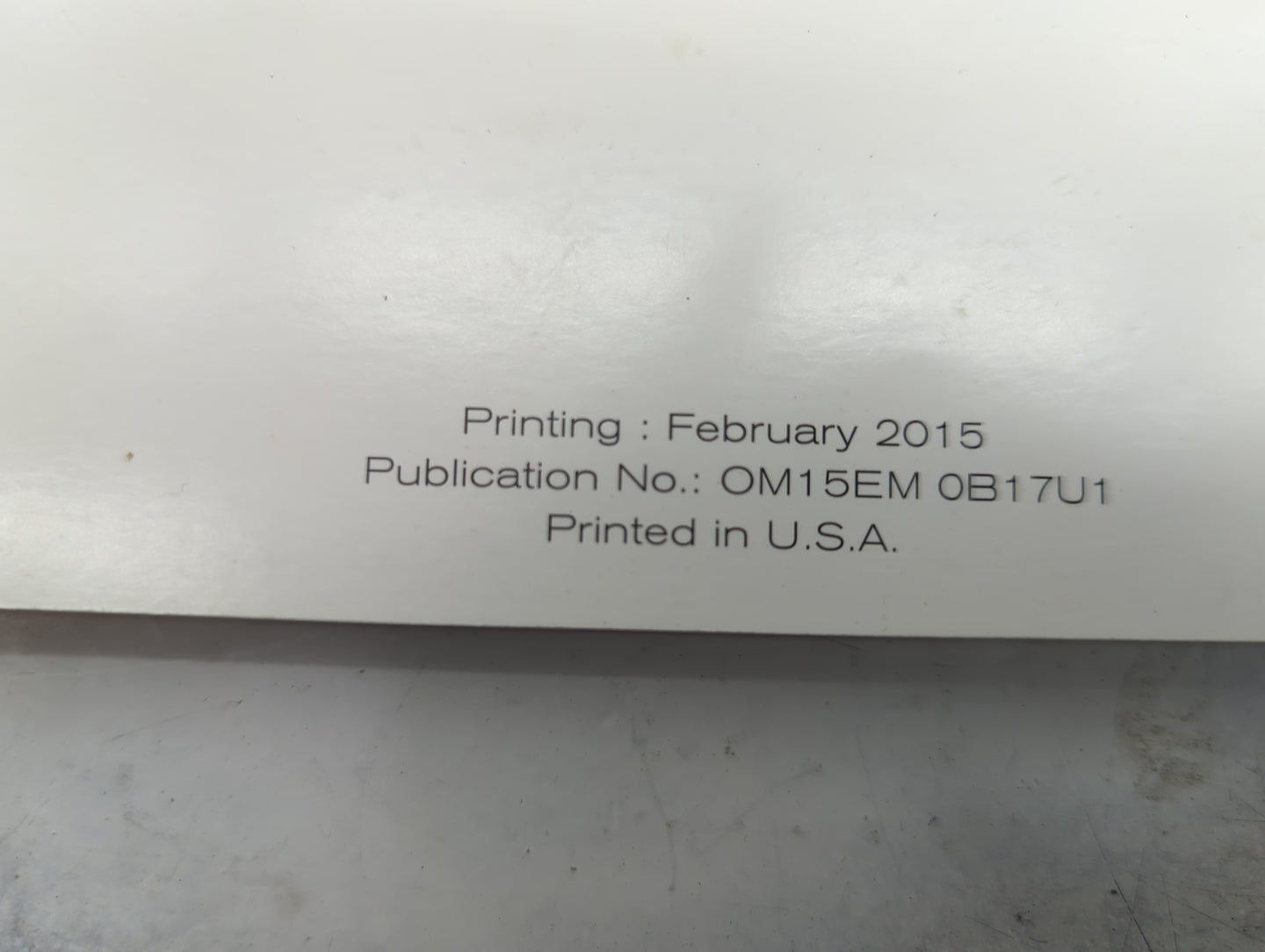 2015 Nissan Sentra Owners Manual Book Guide P/N:OM15EM 0B17U1 OEM Used Auto Parts - Oemusedautoparts1.com