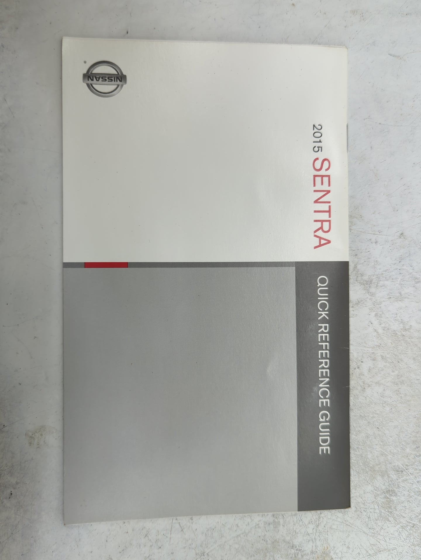 2015 Nissan Sentra Owners Manual Book Guide P/N:OM15EM 0B17U1 OEM Used Auto Parts - Oemusedautoparts1.com