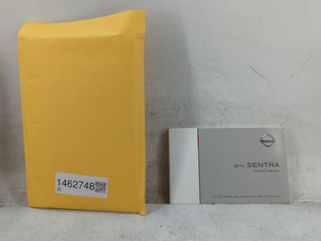 2015 Nissan Sentra Owners Manual Book Guide P/N:OM15EM 0B17U1 OEM Used Auto Parts - Oemusedautoparts1.com