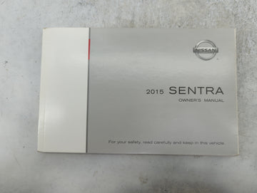 2015 Nissan Sentra Owners Manual Book Guide P/N:OM15EM 0B17U1 OEM Used Auto Parts - Oemusedautoparts1.com