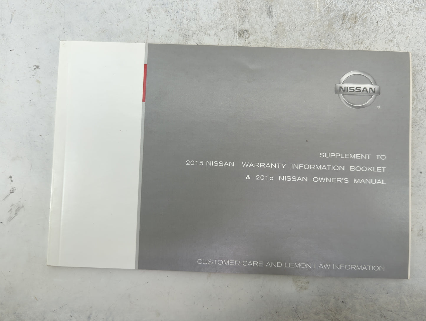 2015 Nissan Sentra Owners Manual Book Guide P/N:OM15EM 0B17U1 OEM Used Auto Parts - Oemusedautoparts1.com
