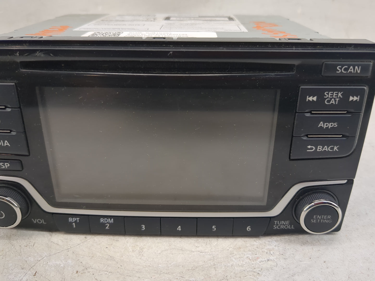 2015 Nissan Sentra Radio AM FM Cd Player Receiver Replacement P/N:281859MB0A CQ-FN84E2GX Fits Fits 2016 OEM Used Auto Parts 