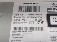 2015 Nissan Sentra Radio AM FM Cd Player Receiver Replacement P/N:281859MB0A CQ-FN84E2GX Fits Fits 2016 OEM Used Auto Parts 