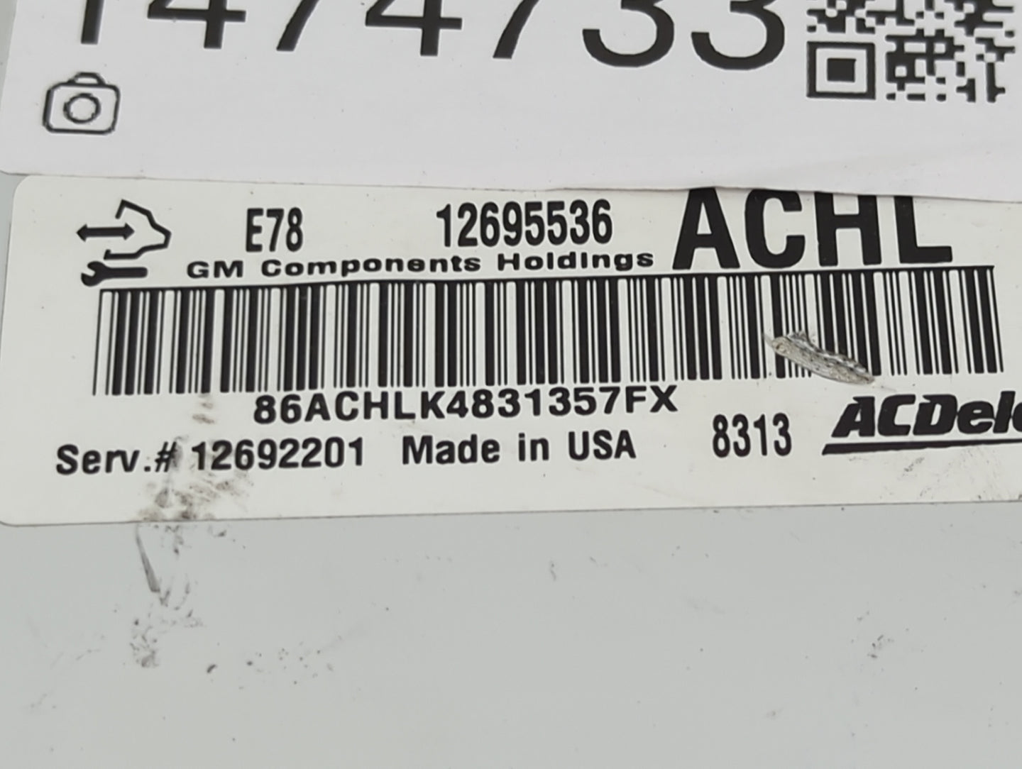 2013-2015 Nissan Sentra PCM Engine Control Computer ECU ECM PCU OEM P/N:12695536 Fits Fits 2013 2014 2015 OEM Used Auto Part