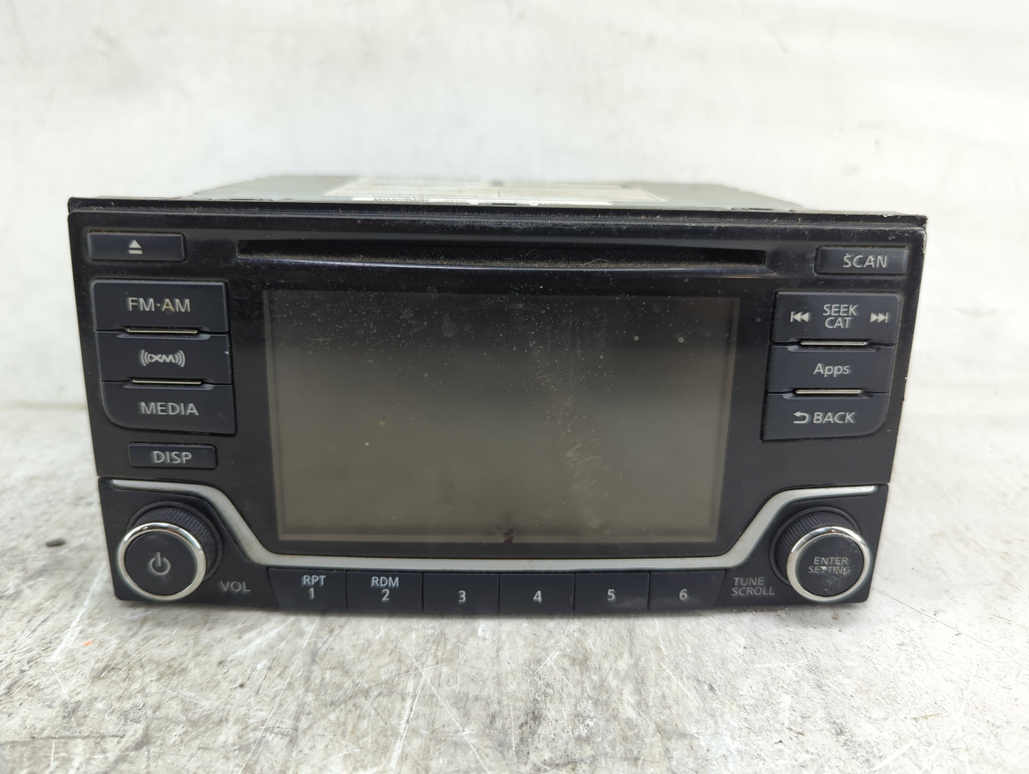 2015 Nissan Sentra Radio AM FM Cd Player Receiver Replacement P/N:28185 9MB0A CQ-FN84E2GX Fits Fits 2016 OEM Used Auto Parts