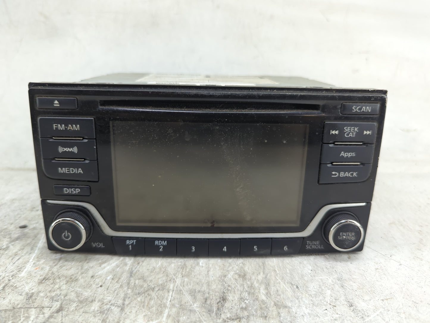 2015 Nissan Sentra Radio AM FM Cd Player Receiver Replacement P/N:28185 9MB0A CQ-FN84E2GX Fits Fits 2016 OEM Used Auto Parts