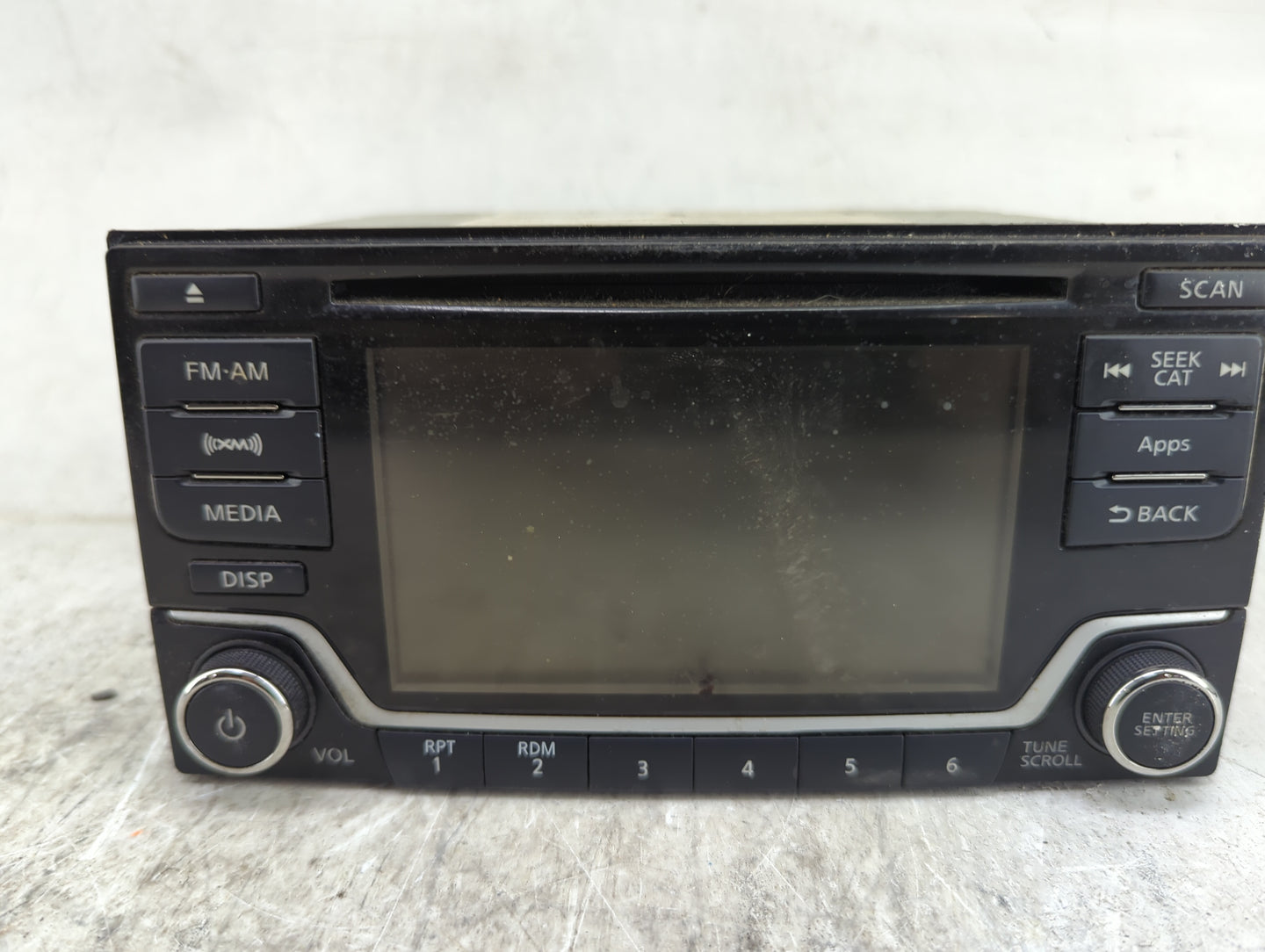 2015 Nissan Sentra Radio AM FM Cd Player Receiver Replacement P/N:28185 9MB0A CQ-FN84E2GX Fits Fits 2016 OEM Used Auto Parts