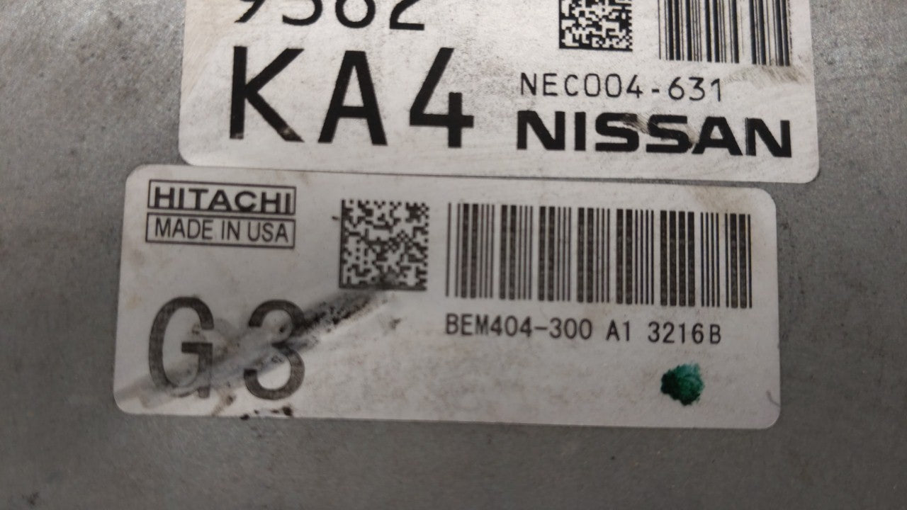 2013-2015 Nissan Sentra PCM Engine Control Computer ECU ECM PCU OEM P/N:BEM404-300 A1 NEC001-666 Fits Fits 2013 2014 2015 OE