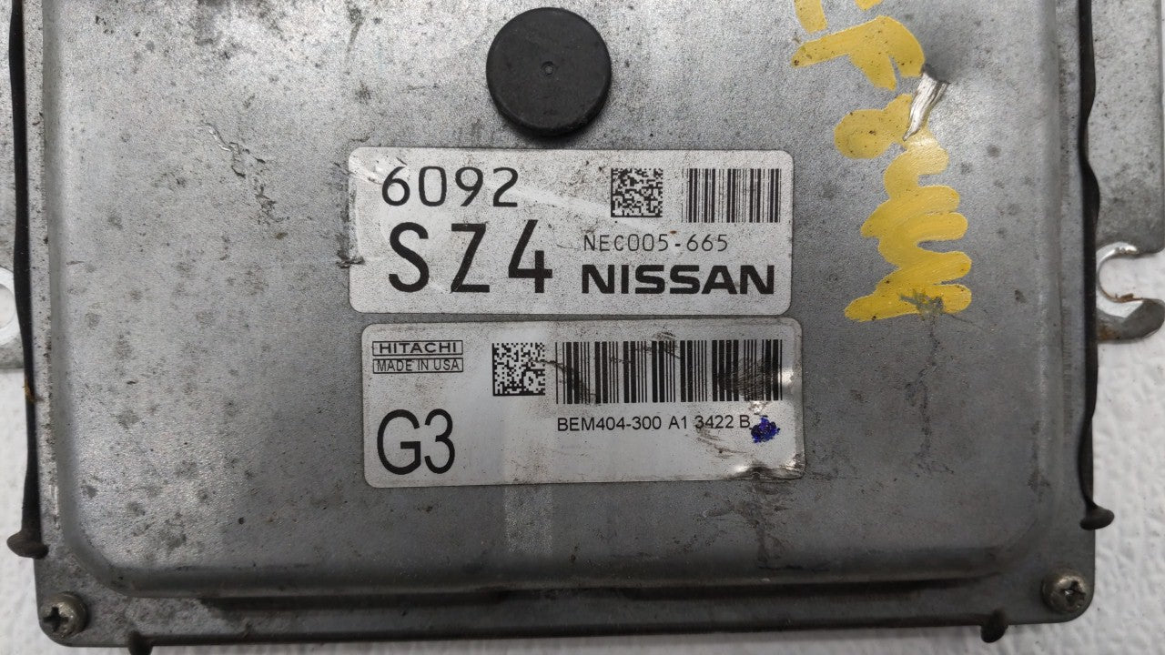 2013-2015 Nissan Sentra PCM Engine Control Computer ECU ECM PCU OEM P/N:BEM404-300 A1 NEC001-666 Fits Fits 2013 2014 2015 OE