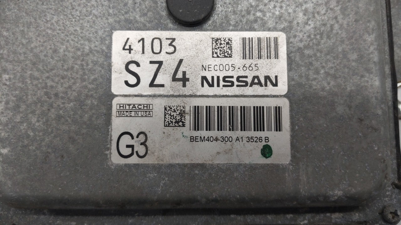 2013-2015 Nissan Sentra PCM Engine Control Computer ECU ECM PCU OEM P/N:BEM404-300 A1 NEC001-666 Fits Fits 2013 2014 2015 OE