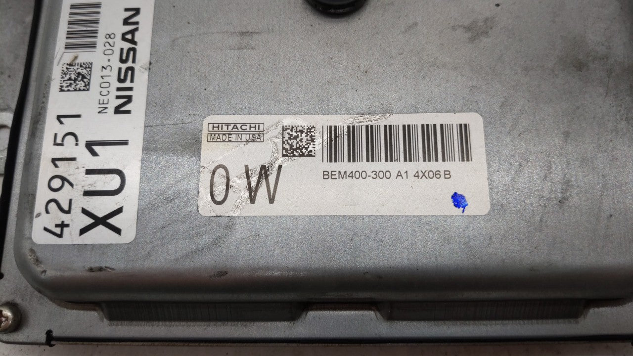 2013-2015 Nissan Sentra PCM Engine Control Computer ECU ECM PCU OEM P/N:BEM404-300 A1 NEC001-666 Fits Fits 2013 2014 2015 OE