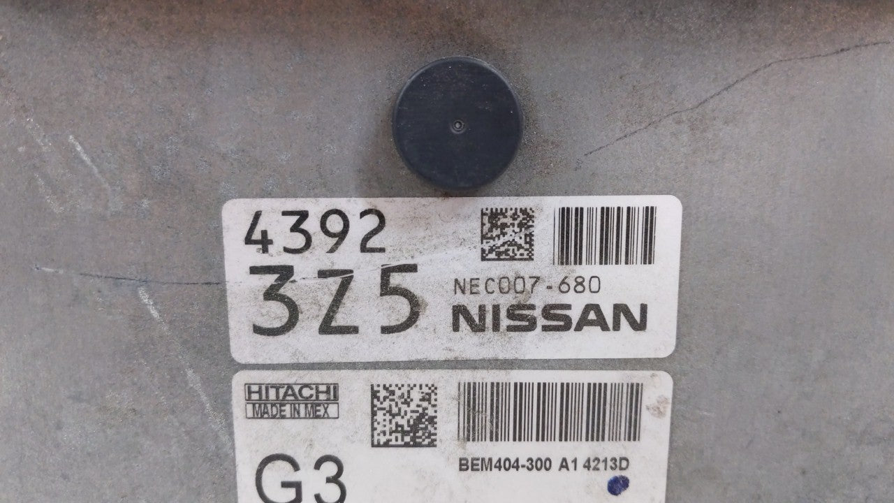 2013-2015 Nissan Sentra PCM Engine Control Computer ECU ECM PCU OEM P/N:BEM404-300 A1 NEC001-666 Fits Fits 2013 2014 2015 OE
