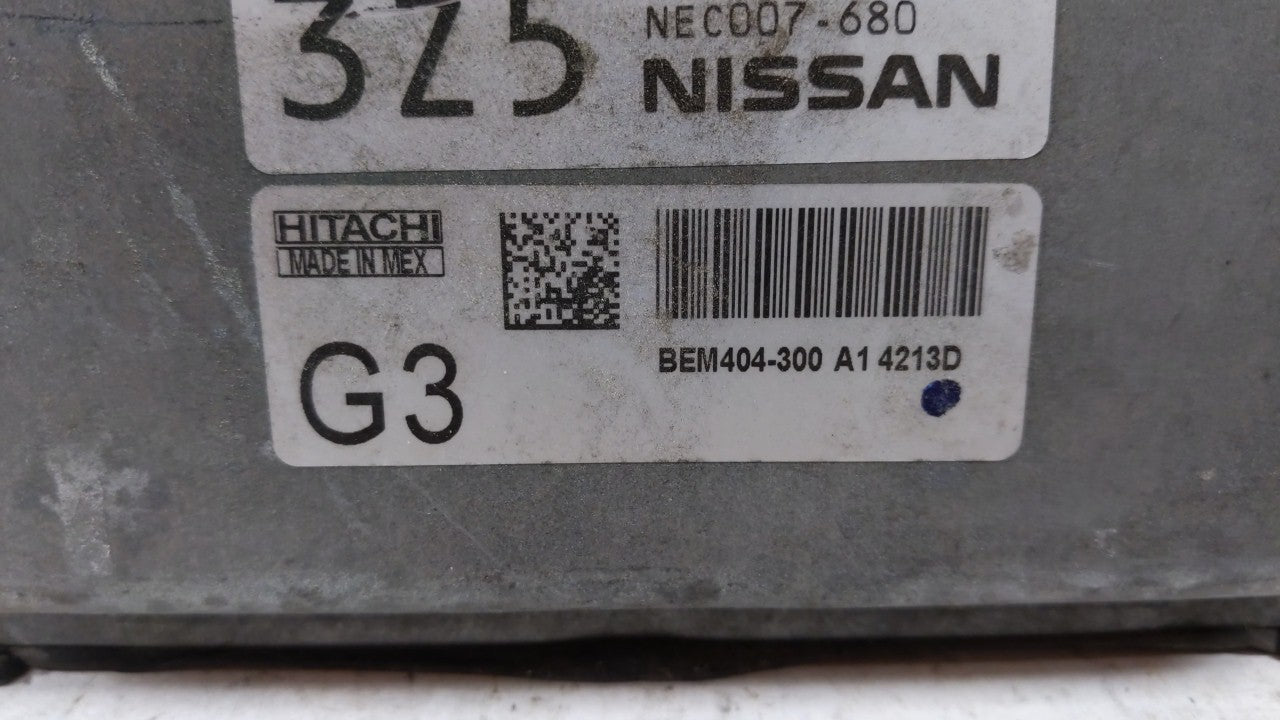 2013-2015 Nissan Sentra PCM Engine Control Computer ECU ECM PCU OEM P/N:BEM404-300 A1 NEC001-666 Fits Fits 2013 2014 2015 OE