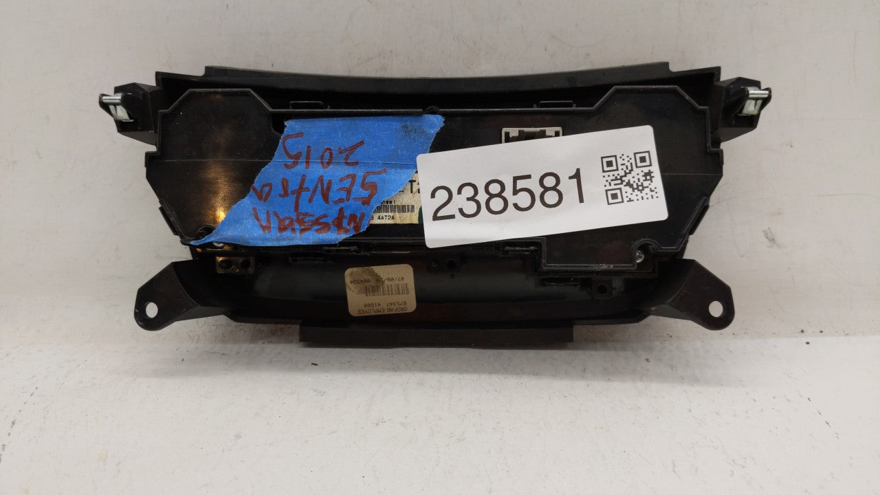 2015-2017 Nissan Sentra Climate Control Module Temperature AC/Heater Replacement P/N:275004AF2B 275004AT2A Fits OEM Used Aut