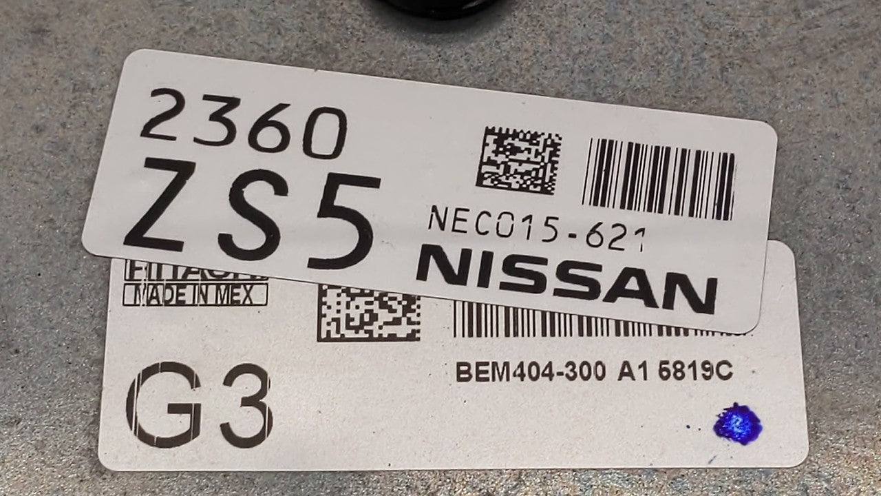 2013-2015 Nissan Sentra PCM Engine Control Computer ECU ECM PCU OEM P/N:BEM404-300 A1 NEC001-666 Fits Fits 2013 2014 2015 OE