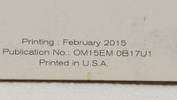 2015 Nissan Sentra Owners Manual Book Guide OEM Used Auto Parts - Oemusedautoparts1.com