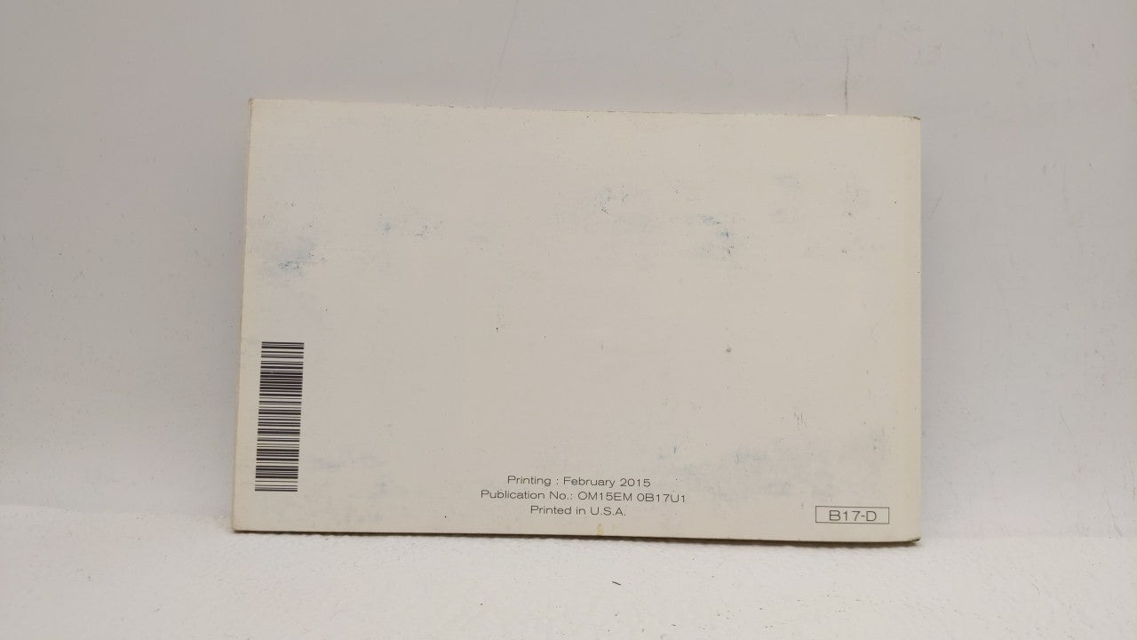 2015 Nissan Sentra Owners Manual Book Guide OEM Used Auto Parts - Oemusedautoparts1.com