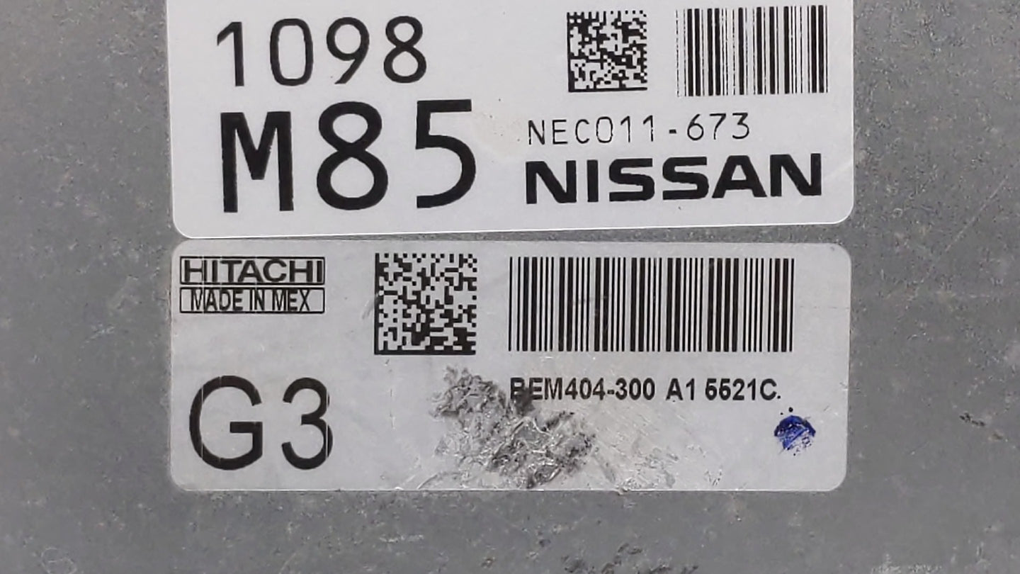 2013-2015 Nissan Sentra PCM Engine Control Computer ECU ECM PCU OEM P/N:BEM404-300 A1 NEC001-666 Fits Fits 2013 2014 2015 OE