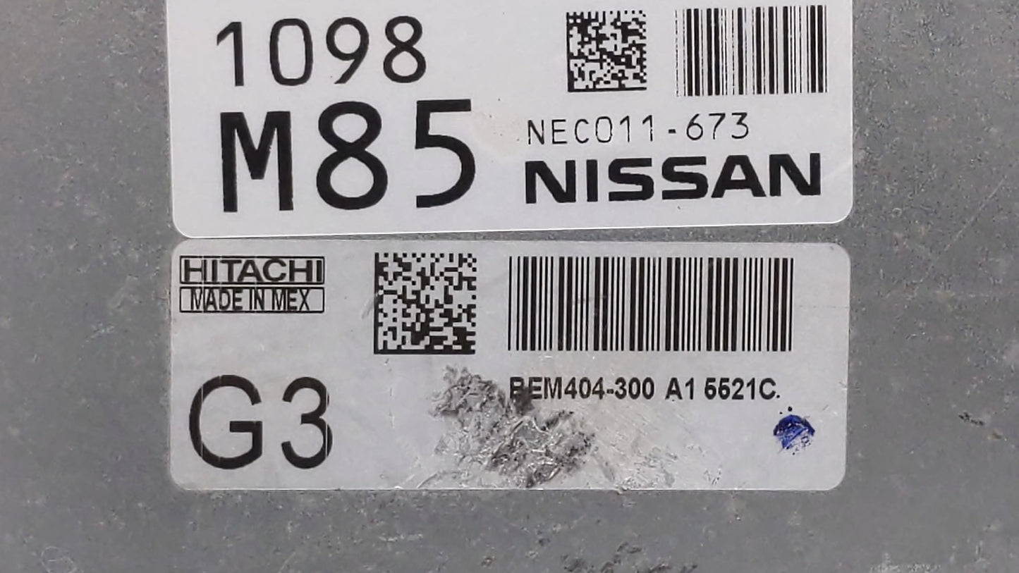 2013-2015 Nissan Sentra PCM Engine Control Computer ECU ECM PCU OEM P/N:BEM404-300 A1 NEC001-666 Fits Fits 2013 2014 2015 OE