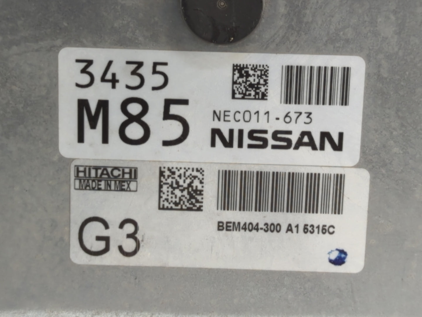2013-2015 Nissan Sentra PCM Engine Control Computer ECU ECM PCU OEM P/N:BEM404-300 A1 NEC001-666 Fits Fits 2013 2014 2015 OE