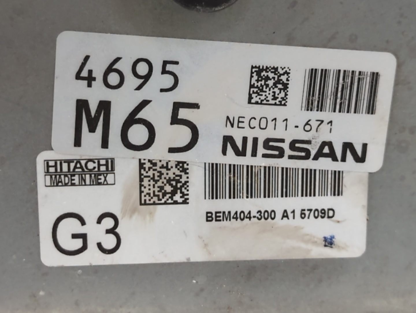 2013-2015 Nissan Sentra PCM Engine Control Computer ECU ECM PCU OEM P/N:NEC011-671 NEC010-014, NEC004-633 Fits Fits 2013 201