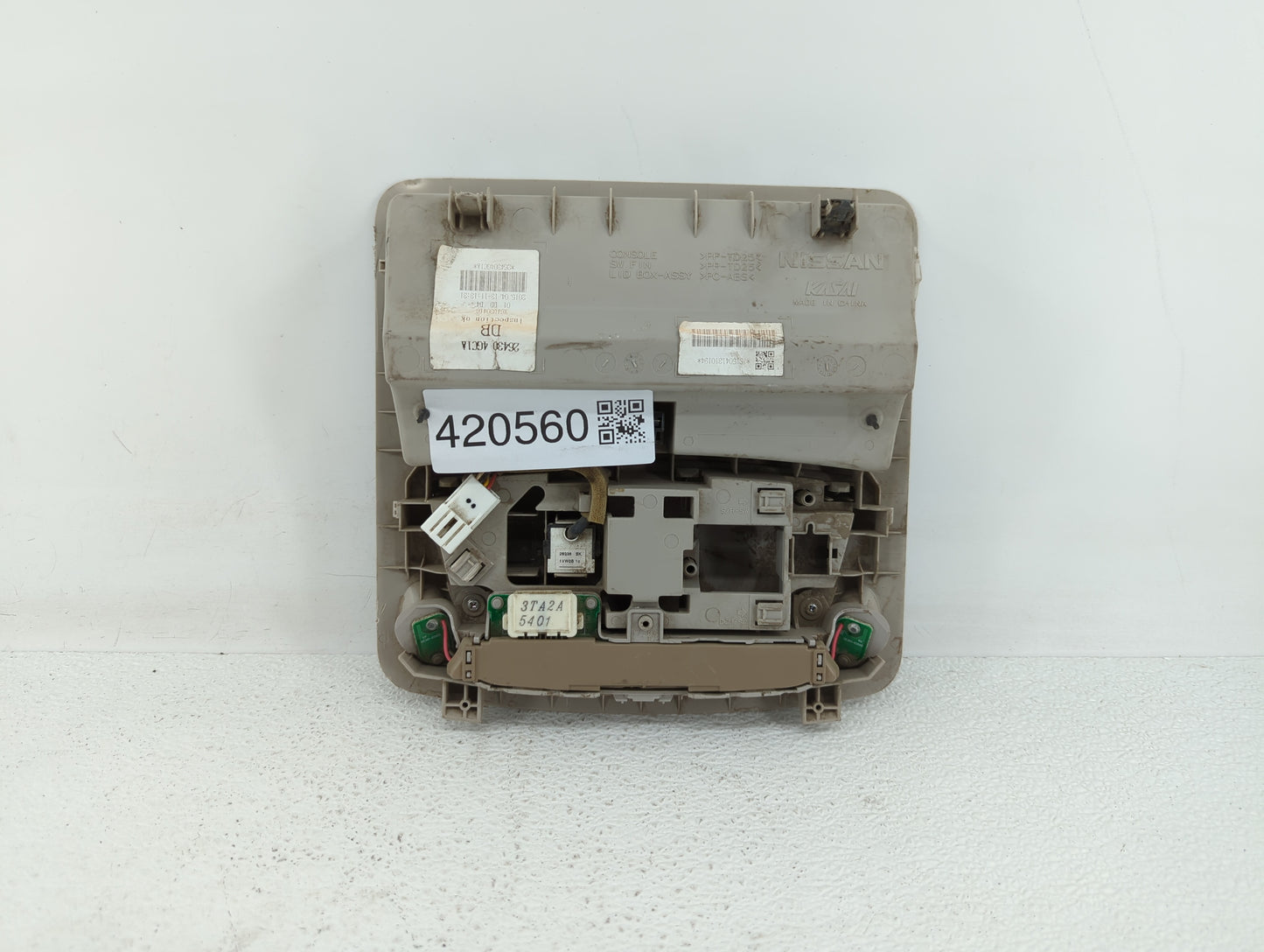 2014-2015 Nissan Sentra Overhead Roof Console Interior Dome Light Grey - Oemusedautoparts1.com