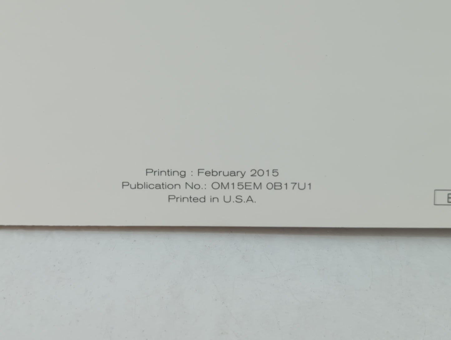 2015 Nissan Sentra Owners Manual Book Guide OEM Used Auto Parts - Oemusedautoparts1.com