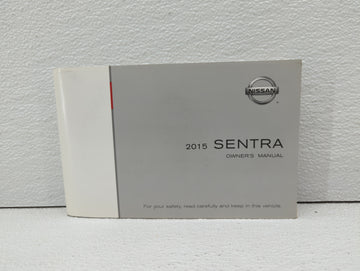 2015 Nissan Sentra Owners Manual Book Guide OEM Used Auto Parts - Oemusedautoparts1.com
