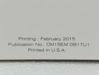 2015 Nissan Sentra Owners Manual Book Guide OEM Used Auto Parts - Oemusedautoparts1.com