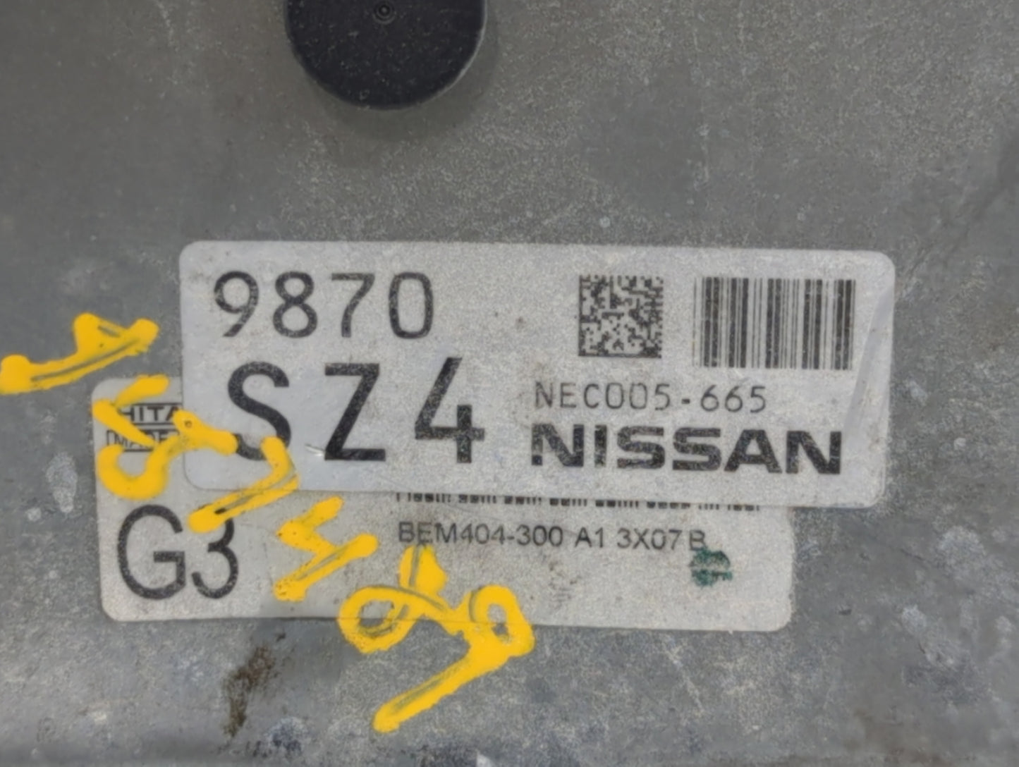2013-2015 Nissan Sentra PCM Engine Control Computer ECU ECM PCU OEM P/N:NEC005-665 NEC009-636, NEC017-055 Fits Fits 2013 201