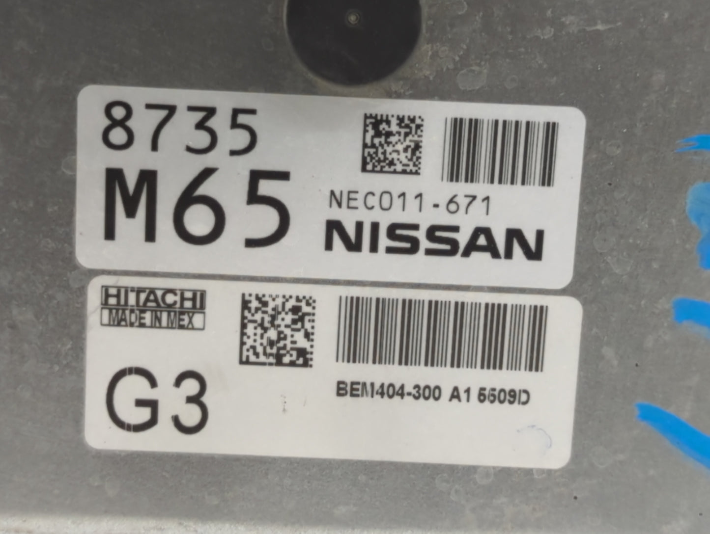 2013-2015 Nissan Sentra PCM Engine Control Computer ECU ECM PCU OEM P/N:NEC011-671 NEC007-682, NEC010-013 Fits Fits 2013 201