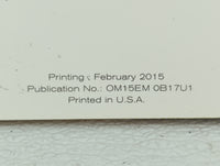 2015 Nissan Sentra Owners Manual Book Guide OEM Used Auto Parts - Oemusedautoparts1.com
