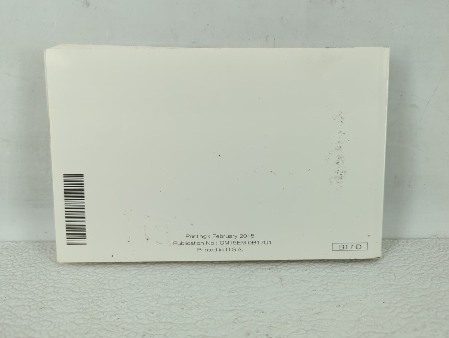 2015 Nissan Sentra Owners Manual Book Guide OEM Used Auto Parts - Oemusedautoparts1.com