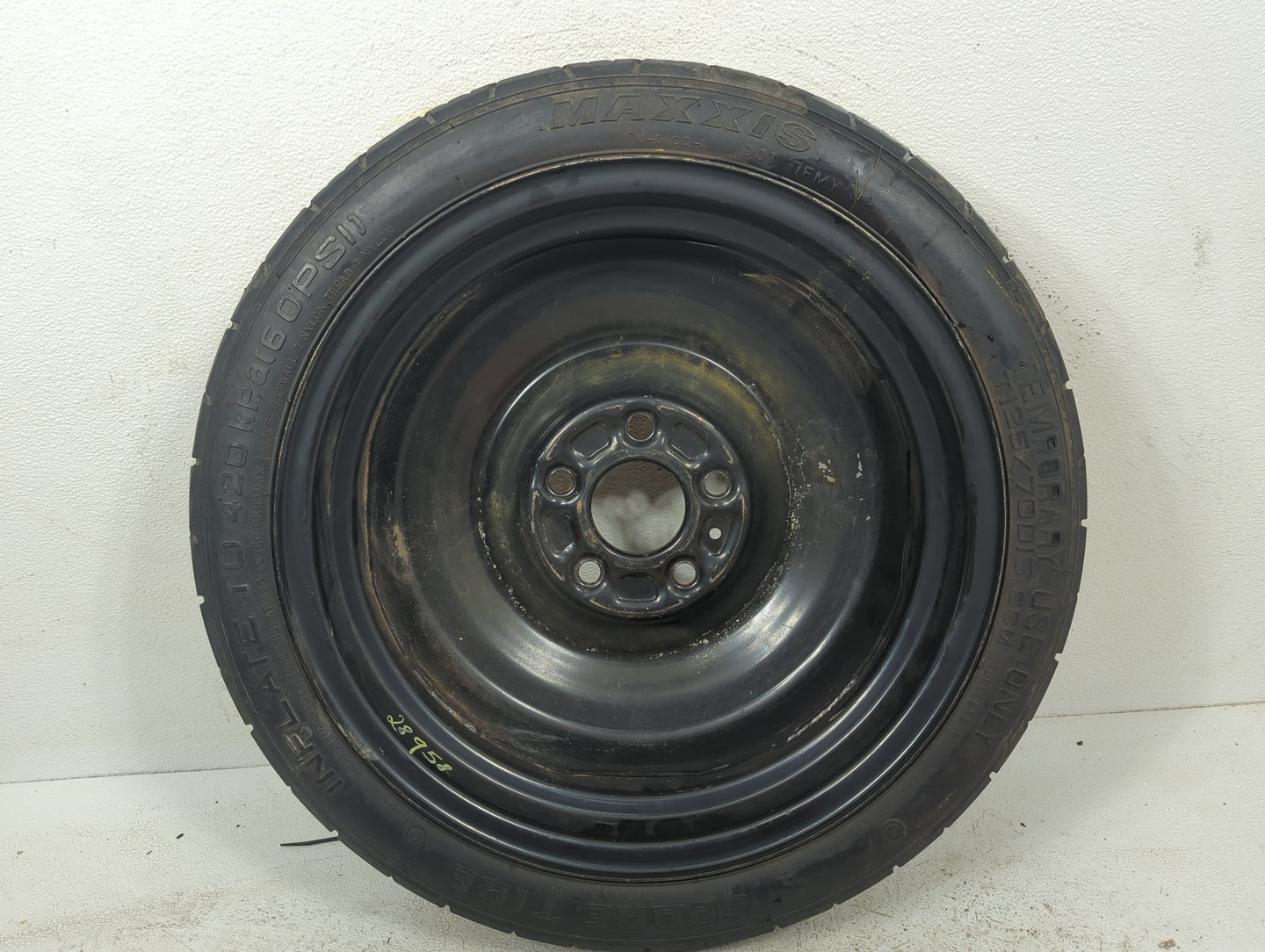 2013-2015 Nissan Sentra Spare Donut Tire Wheel Rim Oem 5038438 - Oemusedautoparts1.com
